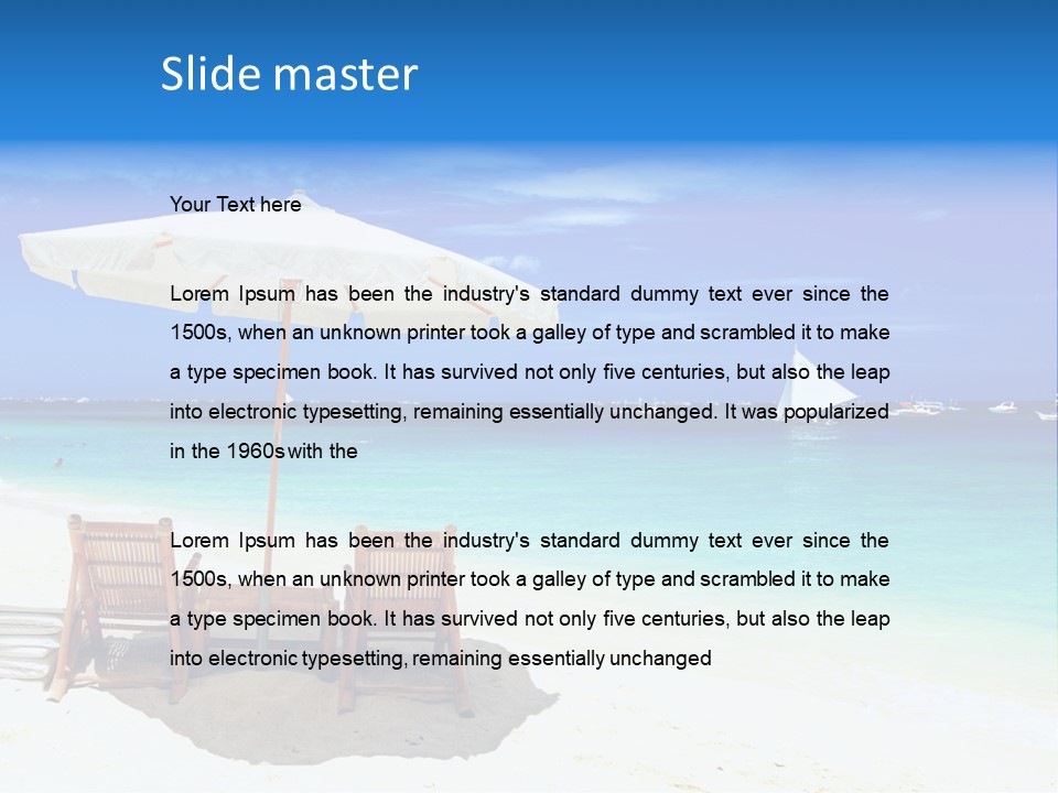 Island Paradise Getaway PowerPoint Template