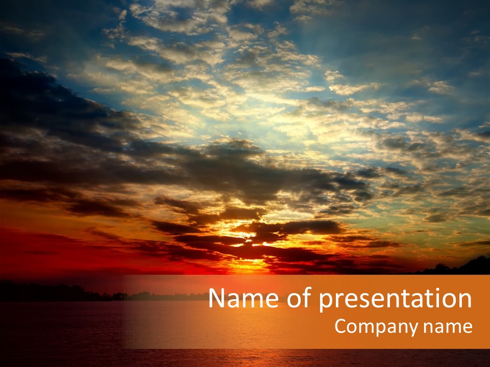 Ethereal Horizontal Shiny PowerPoint Template