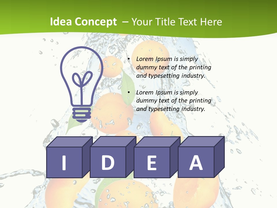 Ripe Fresh Juice PowerPoint Template