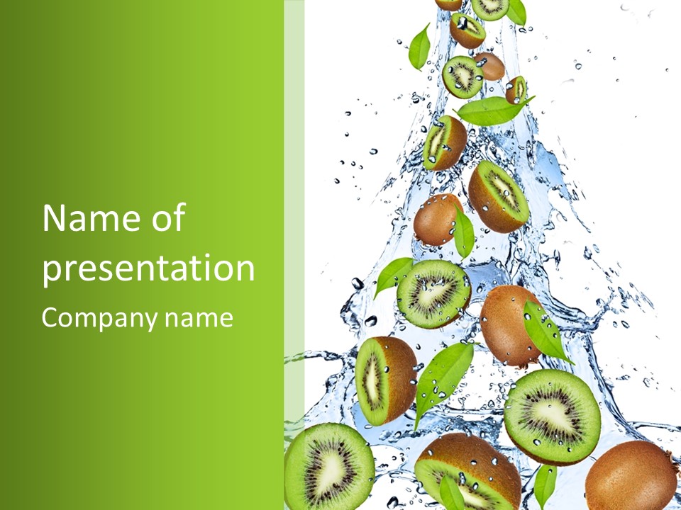 Healthy White Drip PowerPoint Template
