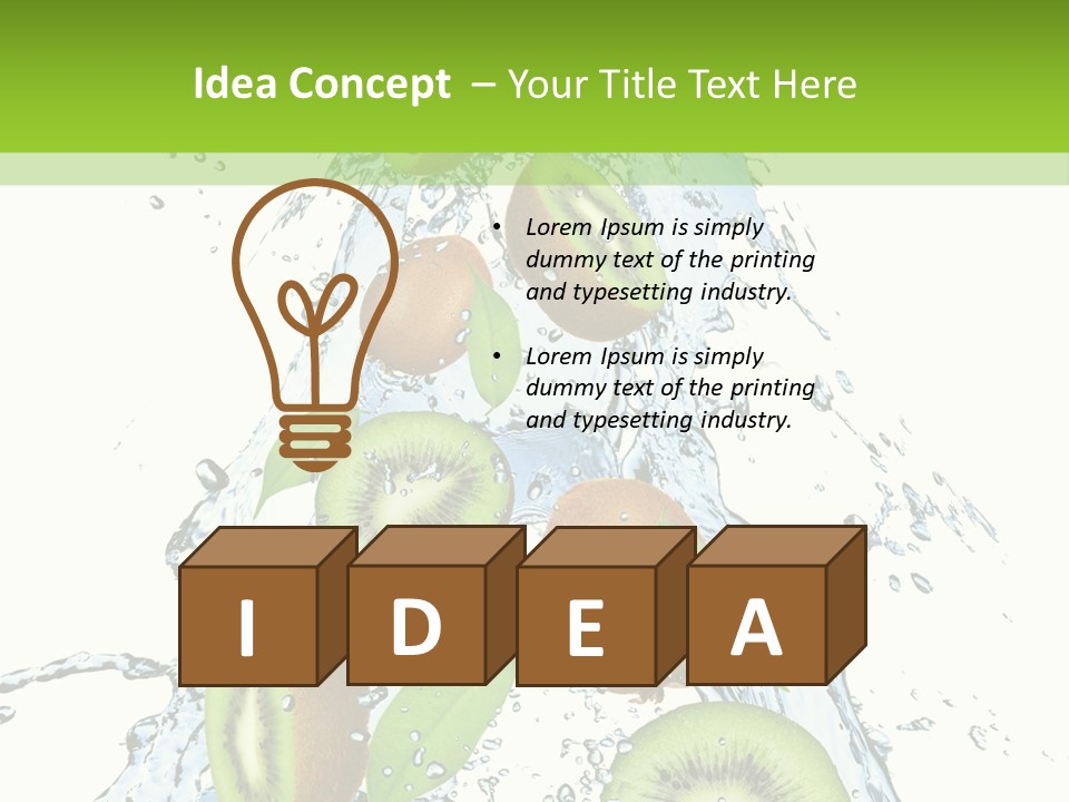 Healthy White Drip PowerPoint Template