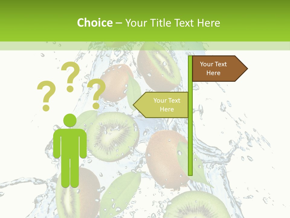Healthy White Drip PowerPoint Template
