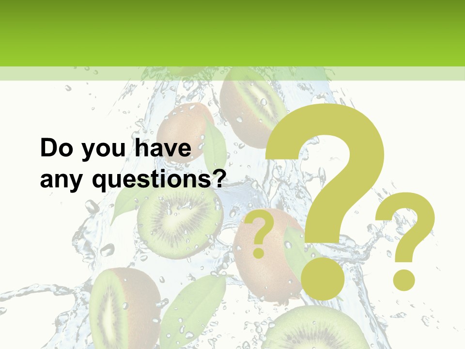 Healthy White Drip PowerPoint Template