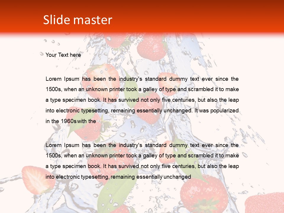 Healthy Washing Flowing PowerPoint Template