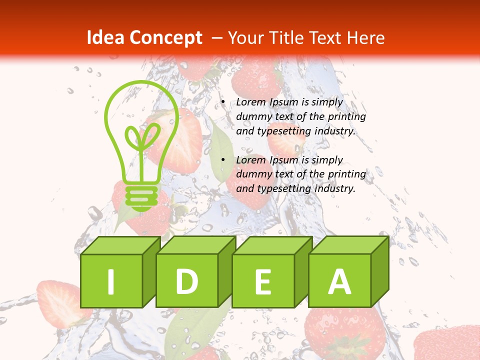 Healthy Washing Flowing PowerPoint Template