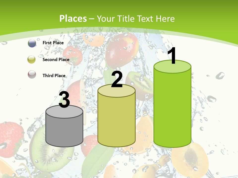 White Refreshment Banana PowerPoint Template