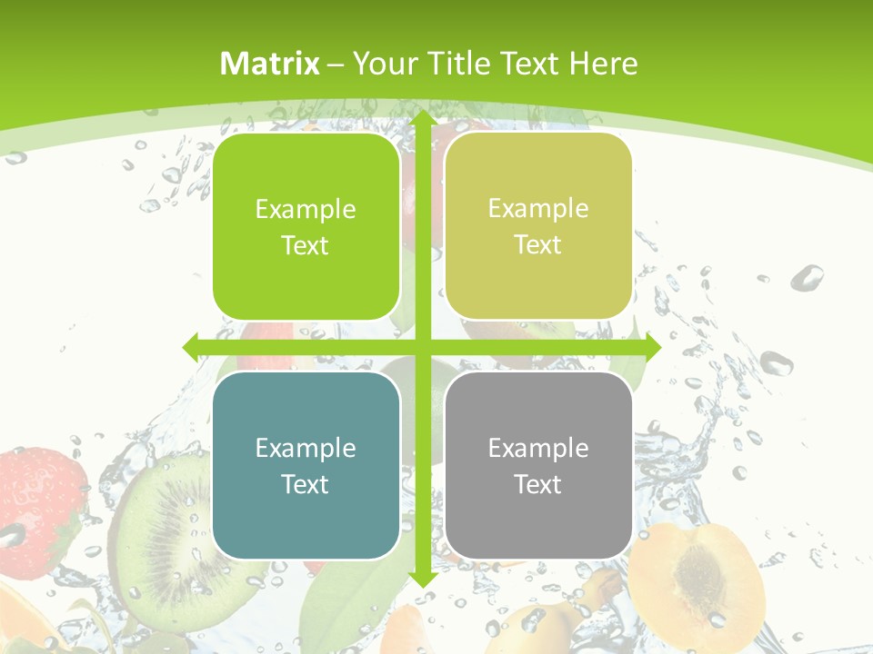 White Refreshment Banana PowerPoint Template