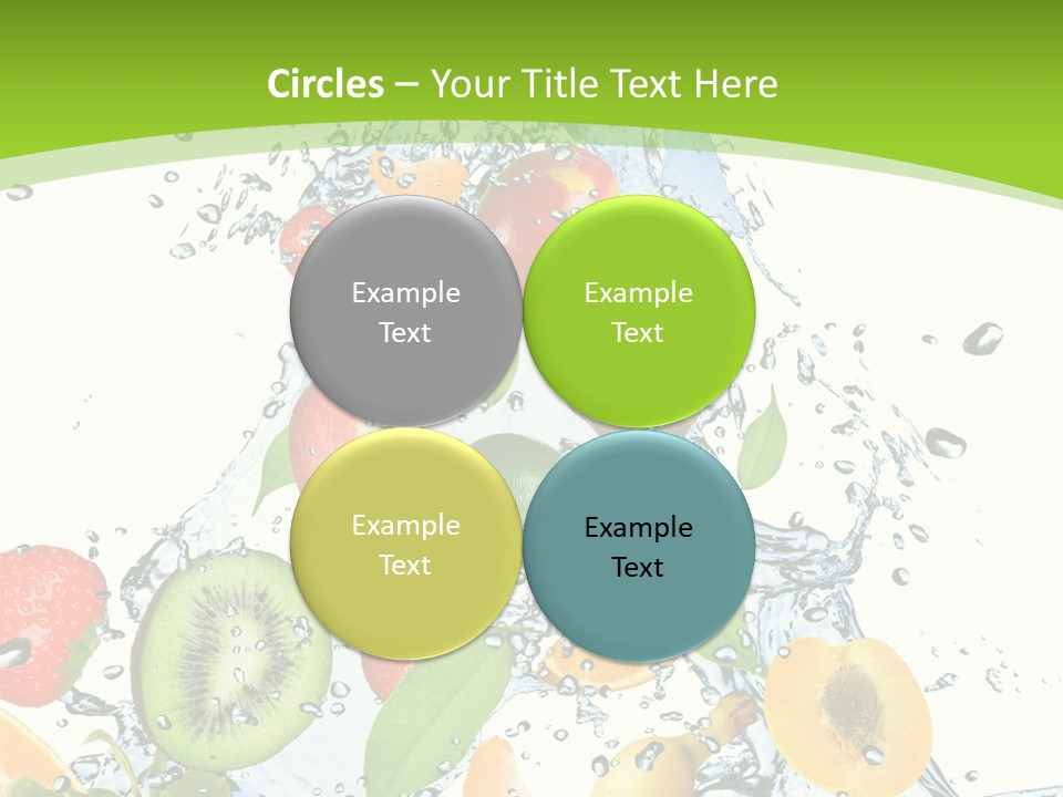 White Refreshment Banana PowerPoint Template