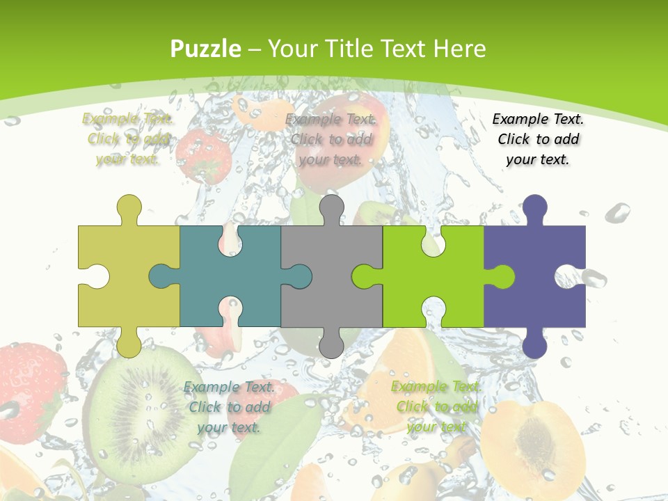White Refreshment Banana PowerPoint Template