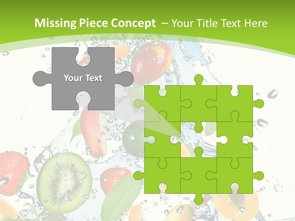 White Refreshment Banana PowerPoint Template