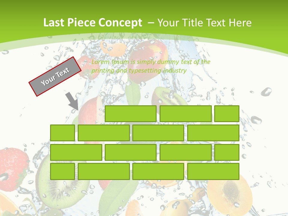 White Refreshment Banana PowerPoint Template