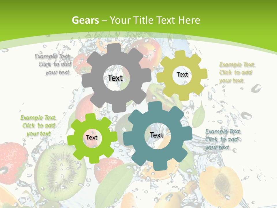 White Refreshment Banana PowerPoint Template