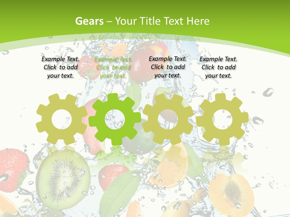 White Refreshment Banana PowerPoint Template