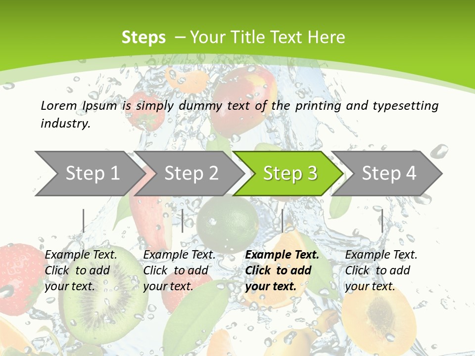 White Refreshment Banana PowerPoint Template