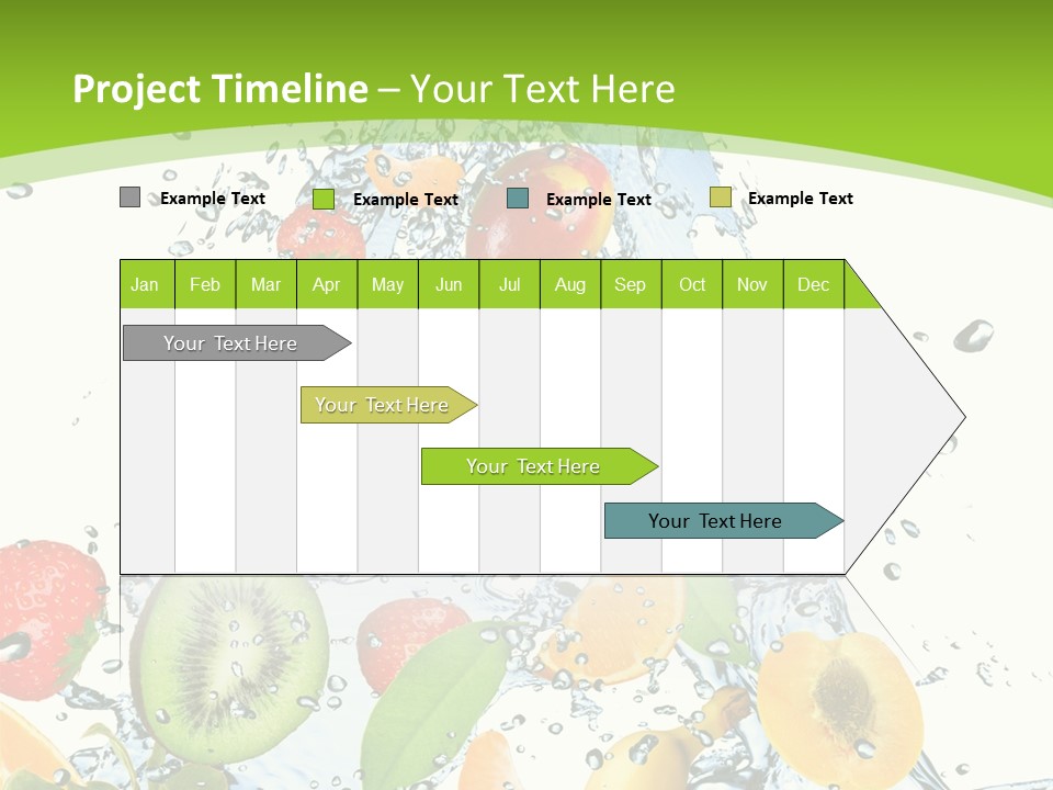White Refreshment Banana PowerPoint Template
