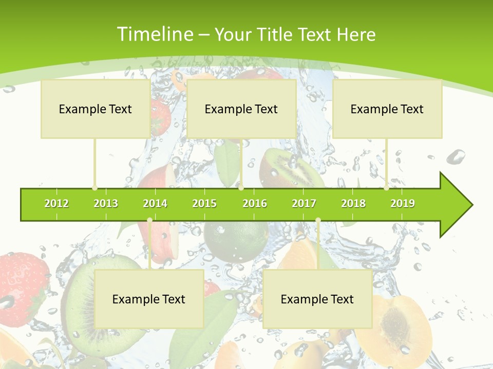 White Refreshment Banana PowerPoint Template