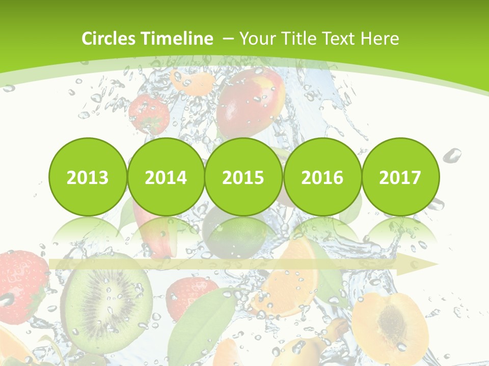 White Refreshment Banana PowerPoint Template