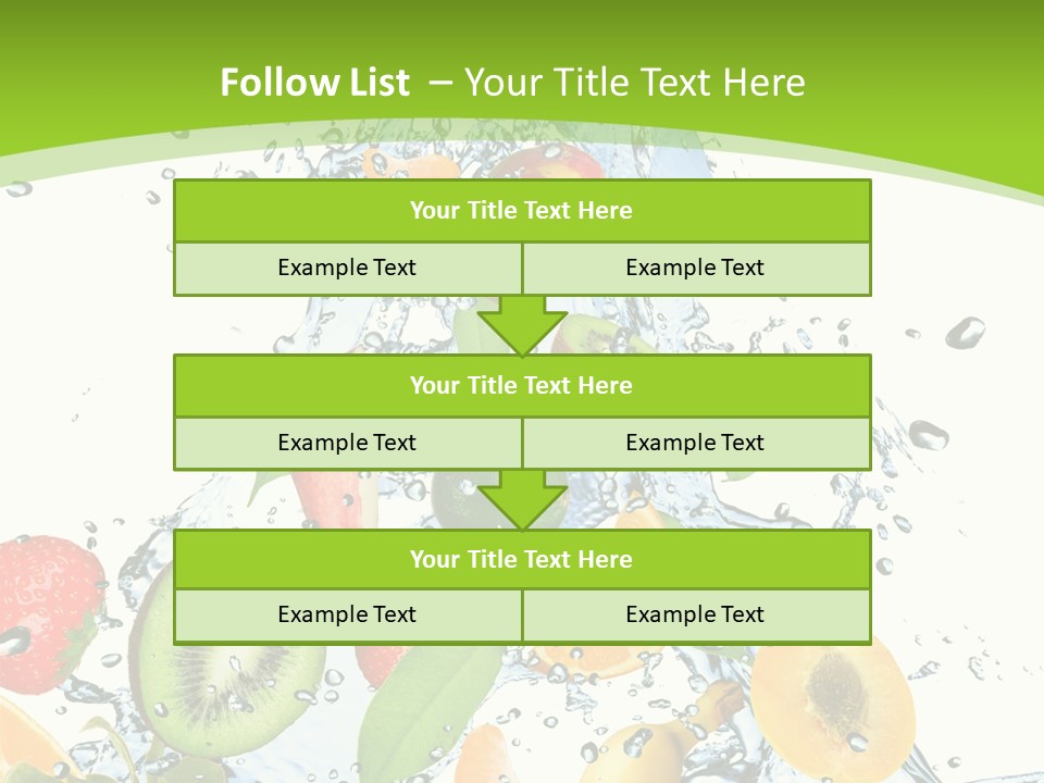 White Refreshment Banana PowerPoint Template