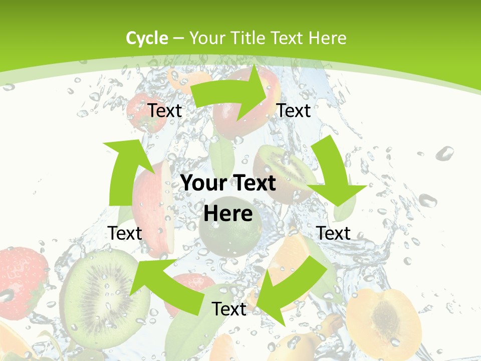 White Refreshment Banana PowerPoint Template