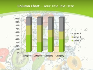 White Refreshment Banana PowerPoint Template