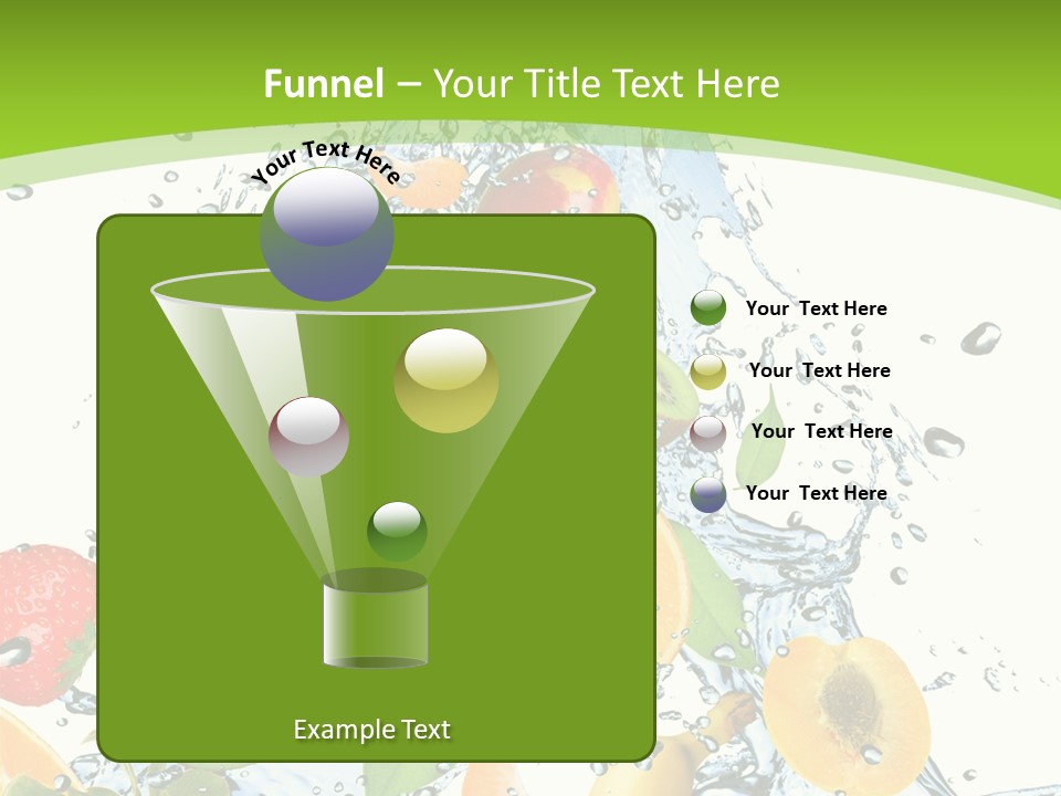 White Refreshment Banana PowerPoint Template