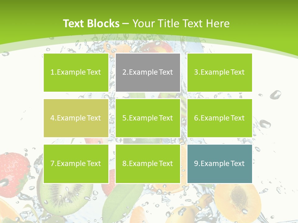 White Refreshment Banana PowerPoint Template