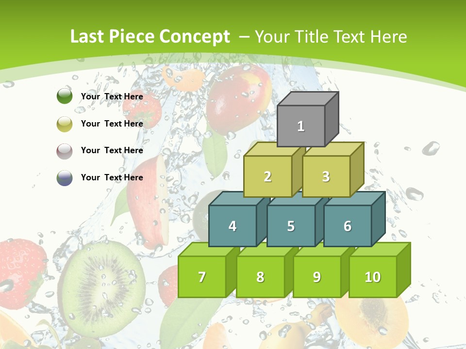 White Refreshment Banana PowerPoint Template