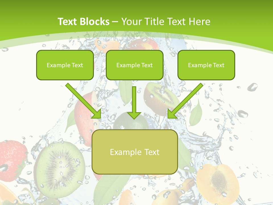 White Refreshment Banana PowerPoint Template