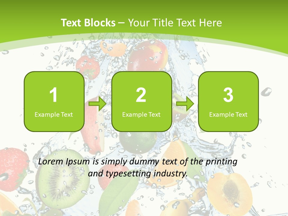 White Refreshment Banana PowerPoint Template