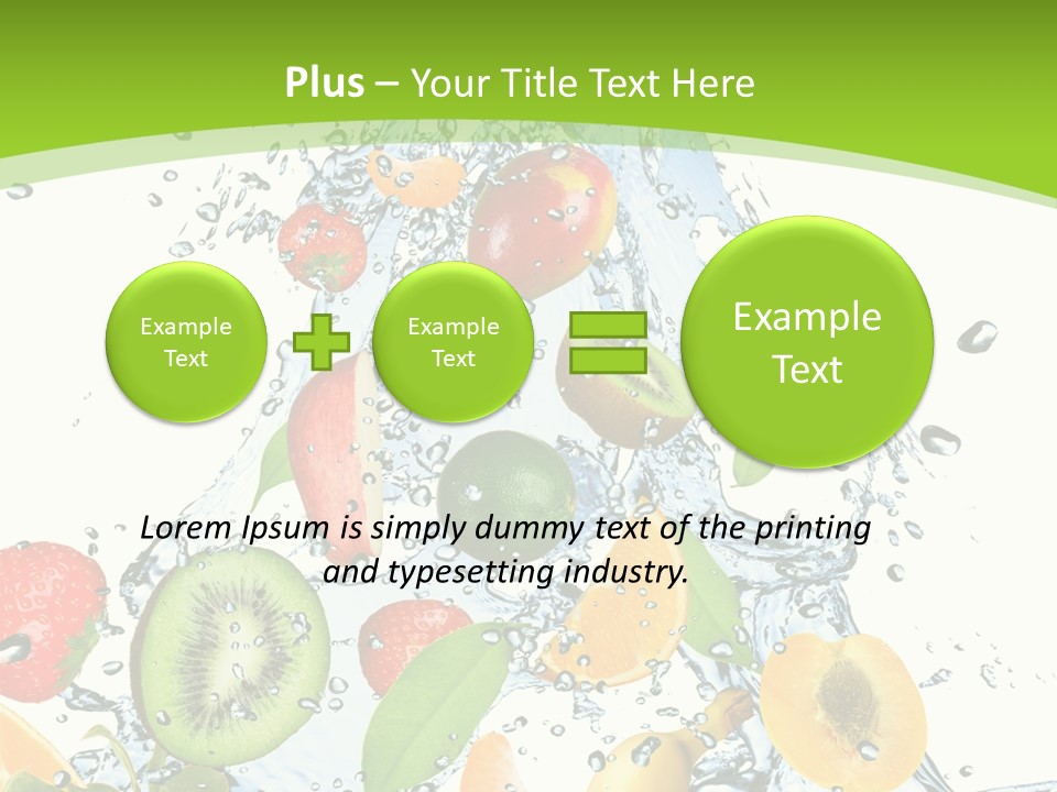White Refreshment Banana PowerPoint Template