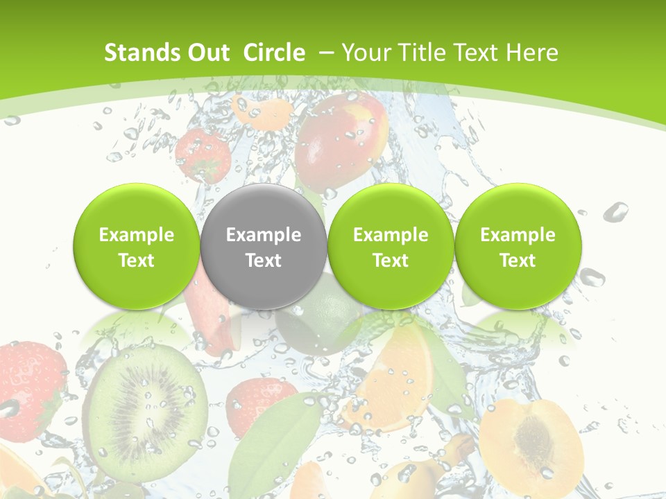 White Refreshment Banana PowerPoint Template
