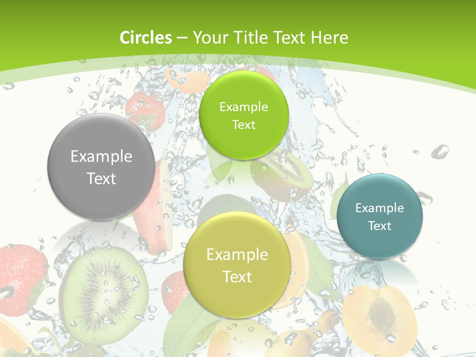 White Refreshment Banana PowerPoint Template