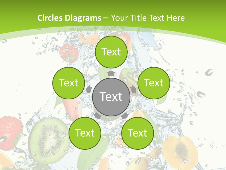 White Refreshment Banana PowerPoint Template