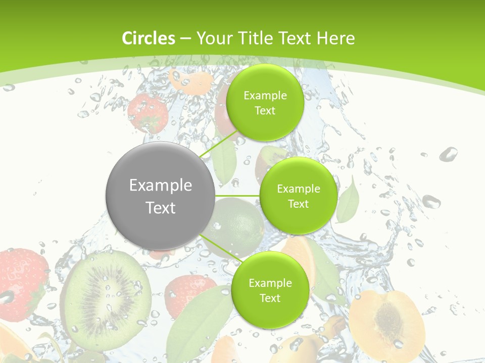 White Refreshment Banana PowerPoint Template