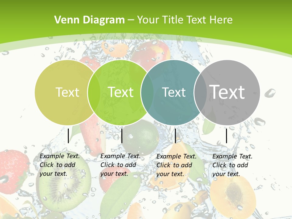 White Refreshment Banana PowerPoint Template
