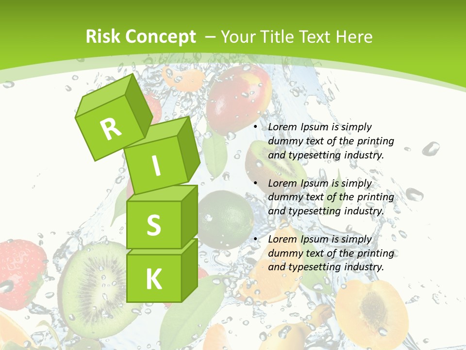 White Refreshment Banana PowerPoint Template
