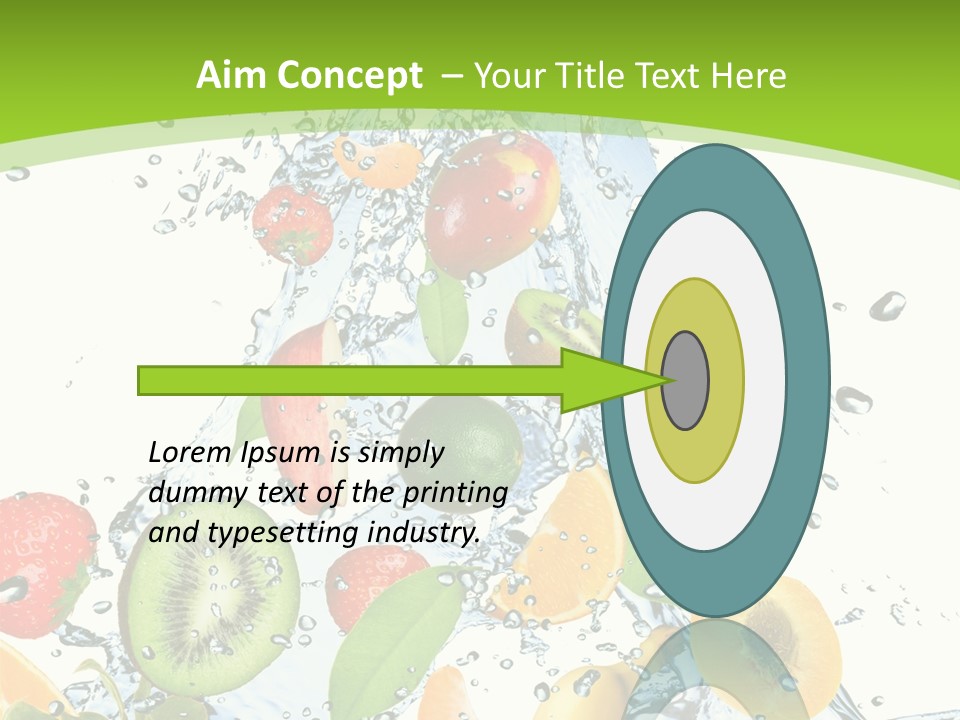 White Refreshment Banana PowerPoint Template