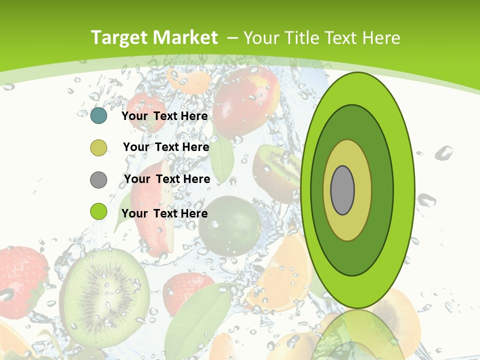 White Refreshment Banana PowerPoint Template