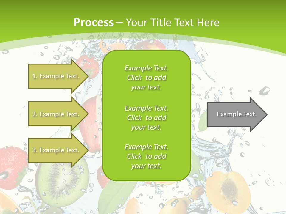 White Refreshment Banana PowerPoint Template