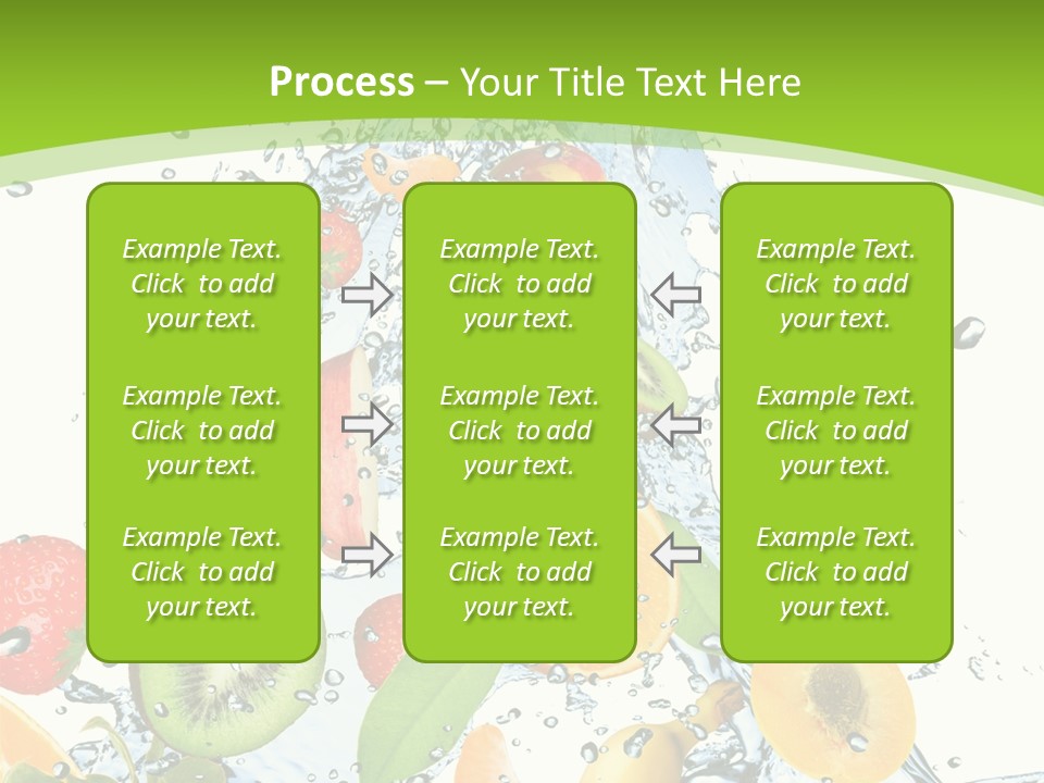 White Refreshment Banana PowerPoint Template