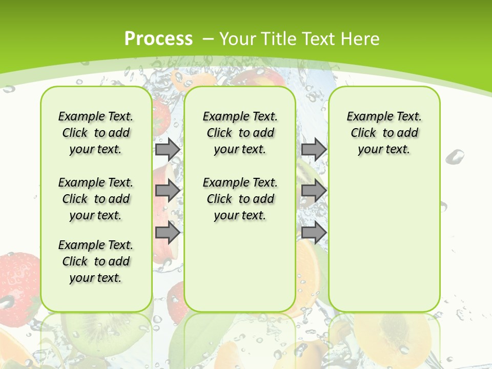 White Refreshment Banana PowerPoint Template