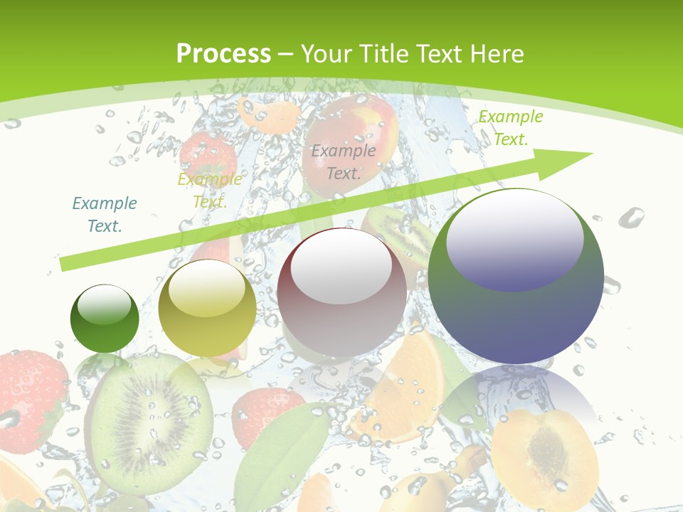 White Refreshment Banana PowerPoint Template