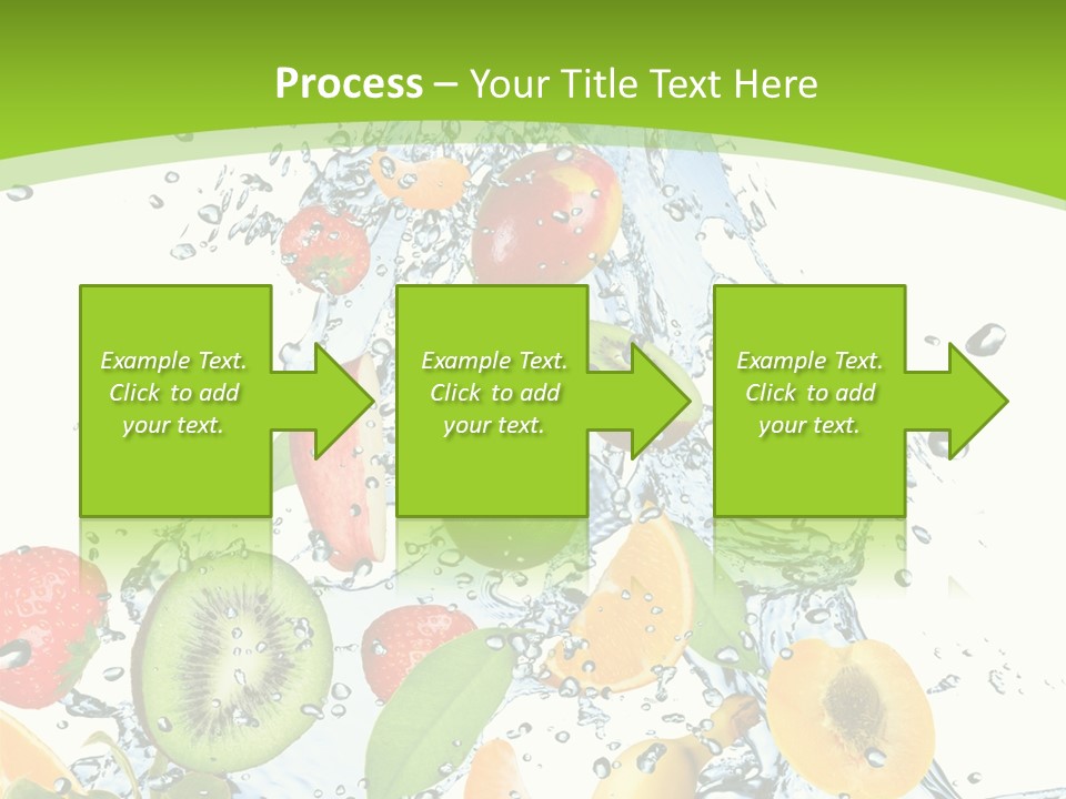 White Refreshment Banana PowerPoint Template