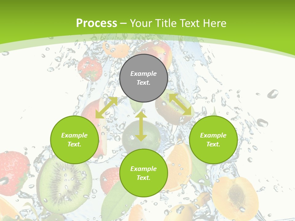 White Refreshment Banana PowerPoint Template