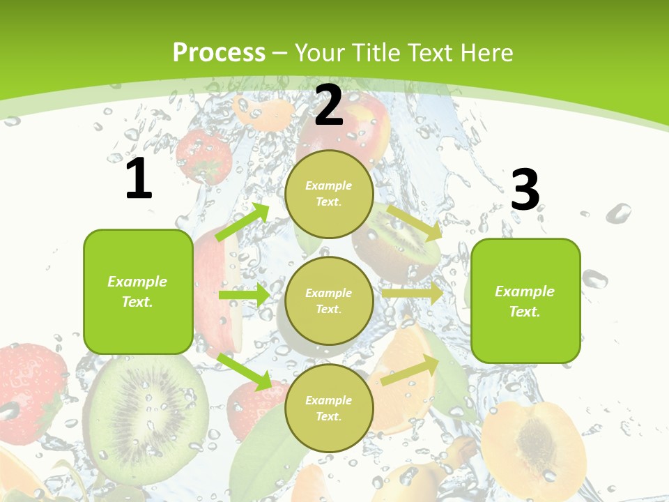 White Refreshment Banana PowerPoint Template