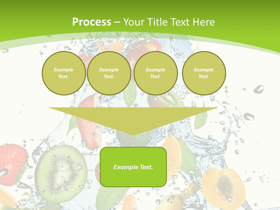 White Refreshment Banana PowerPoint Template