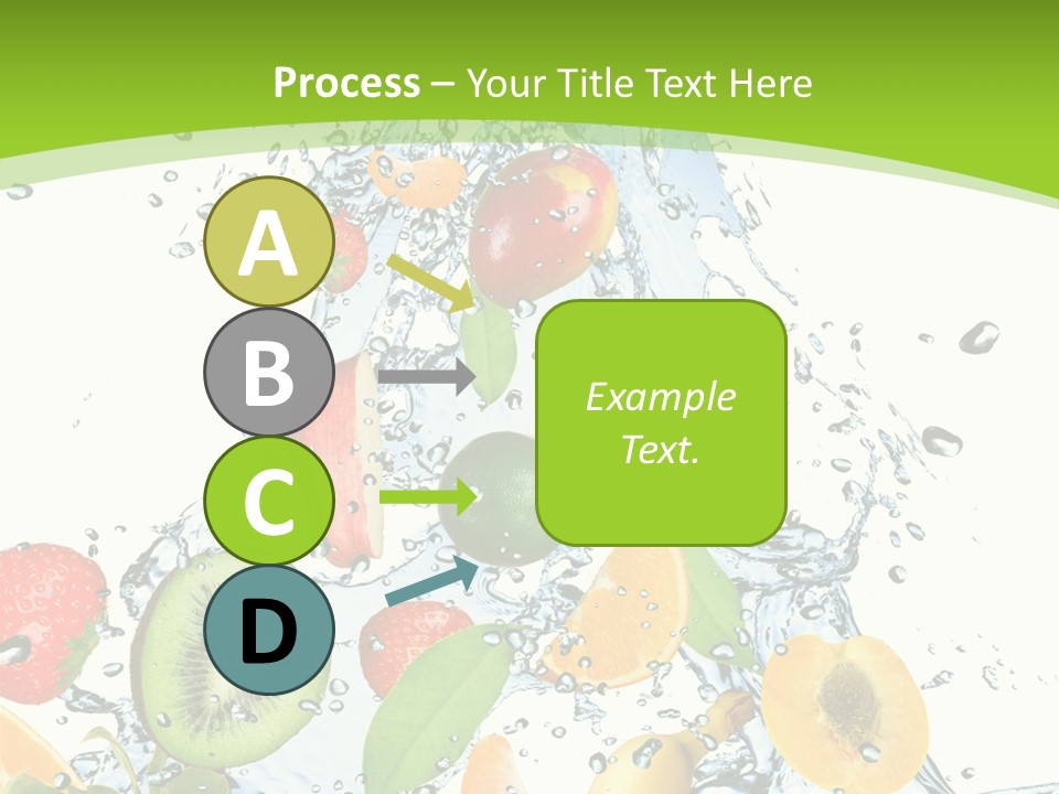 White Refreshment Banana PowerPoint Template