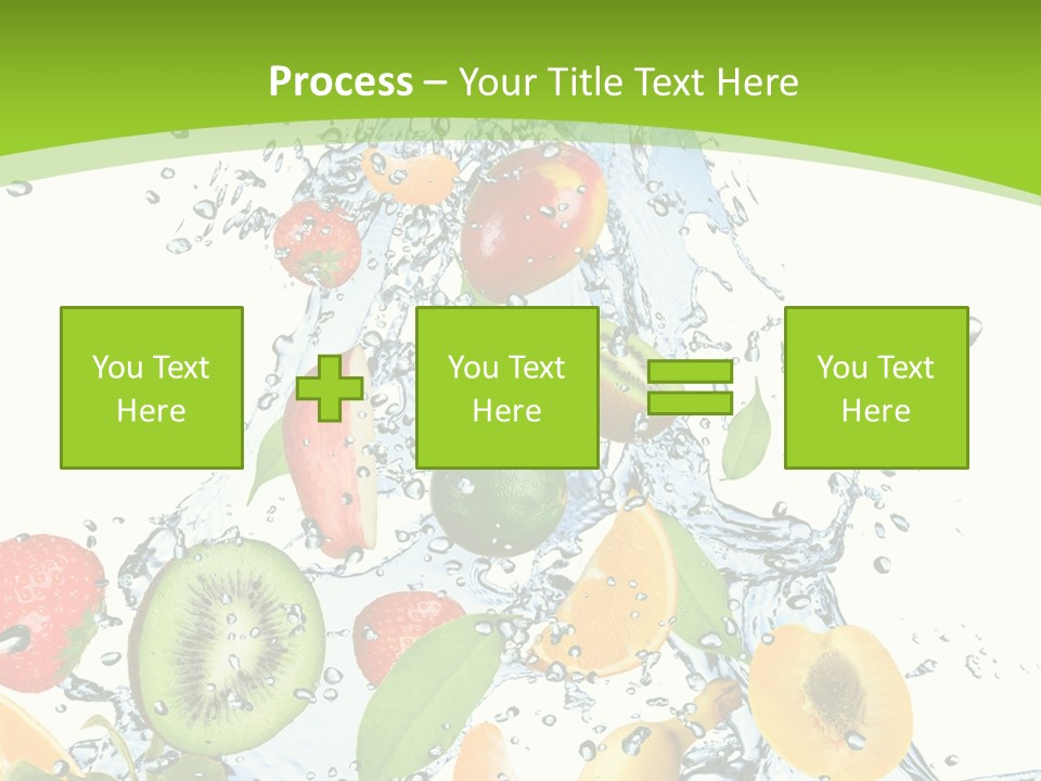 White Refreshment Banana PowerPoint Template