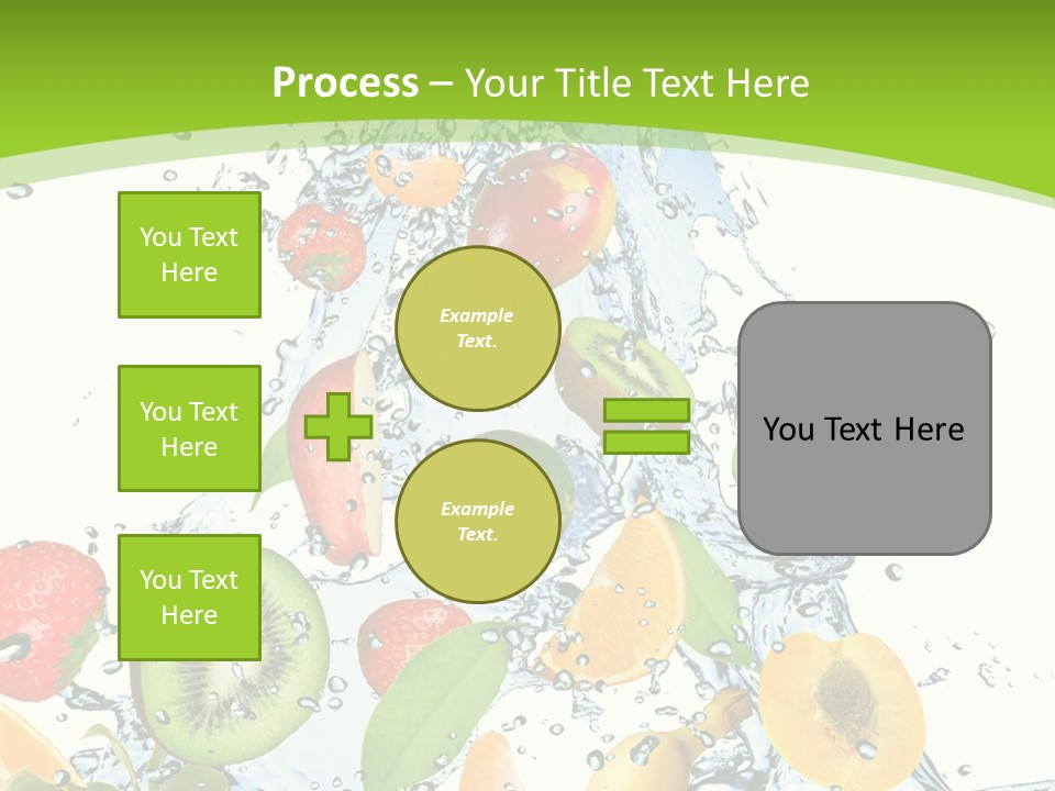 White Refreshment Banana PowerPoint Template
