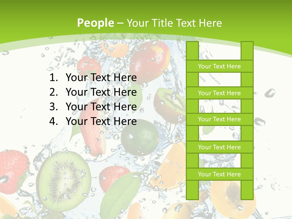 White Refreshment Banana PowerPoint Template